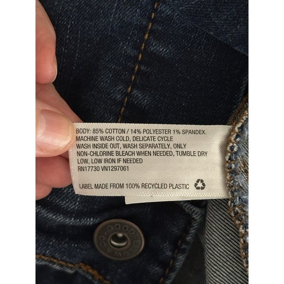 Cropped Denim Jacket Womens Medium Wash Western Cowgirl Rodeo Ranch Festival - Picture 5 of 5